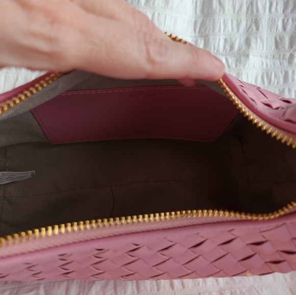 Sinbono Vienna Top Handle Shoulder Bag - Pink Braided - Picture 4 of 6